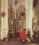 Emmanuel de Witte Interior of the Nieuwe Kerk,Delft with the Tomb of WIlliam i of Orange china oil painting reproduction